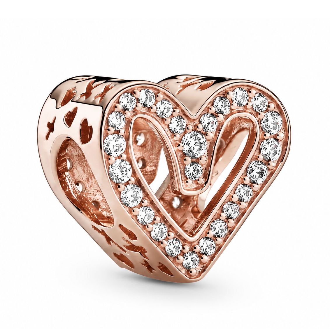 Sparkling Freehand Heart Charm-788692C01