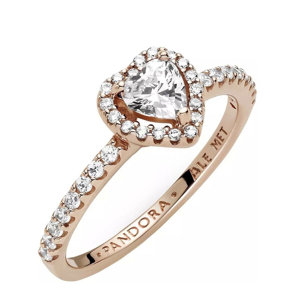 Sparkling Elevated Heart Ring-188421C02