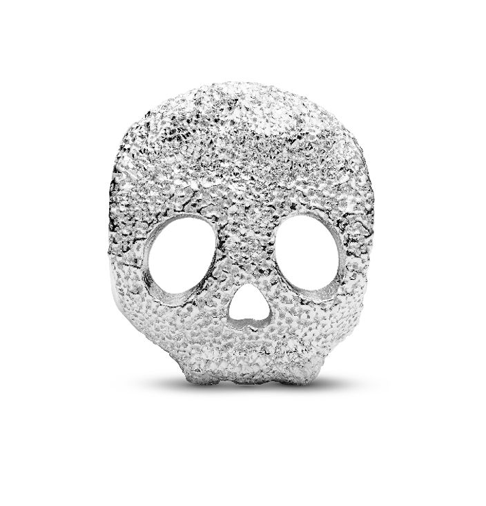 Textured Skull Mini Charm-794040C00