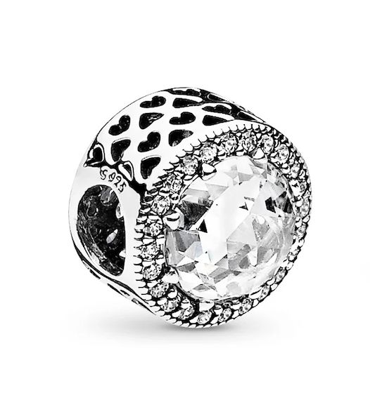 Sparkling Clear Charm-791725CZ