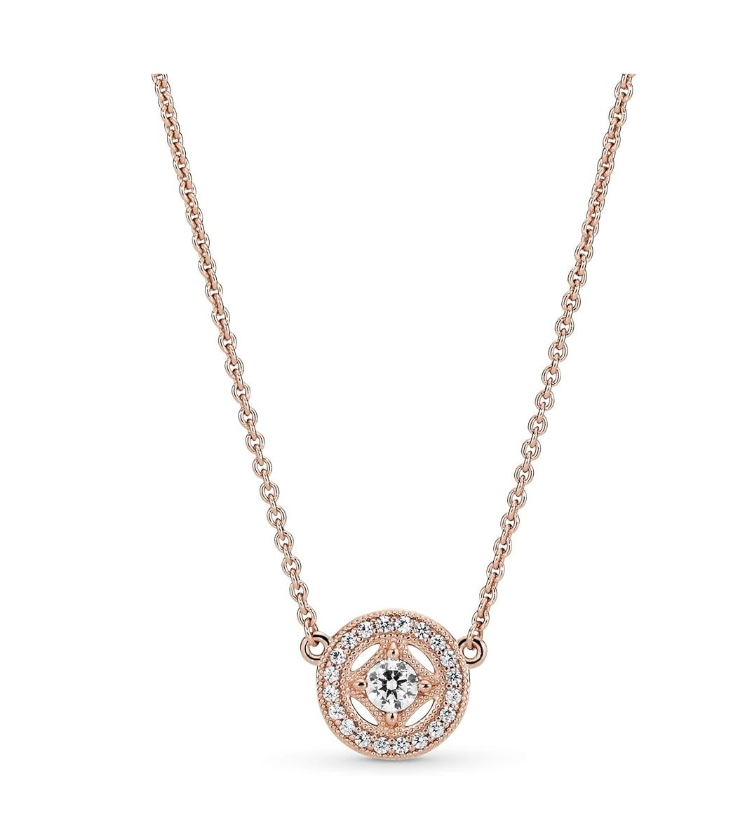 Vintage Circle Collier Necklace - 380523CZ-45