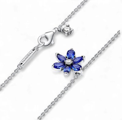 Sparkling Blue Herbarium Cluster Pendant-392387C02-45