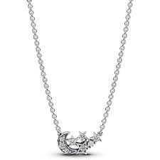 Sparkling Moon &amp; Star Collier Necklace  - 392991C01-45