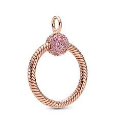 Pandora Moments Small Pavé O Pendant - 389097C01