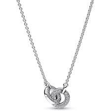 Pandora Signature Intertwined Pavé Pendant - 392736C01-45