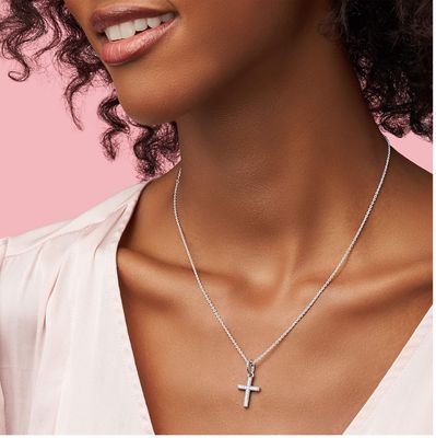 Sparkling Cross Pendant-397571CZ