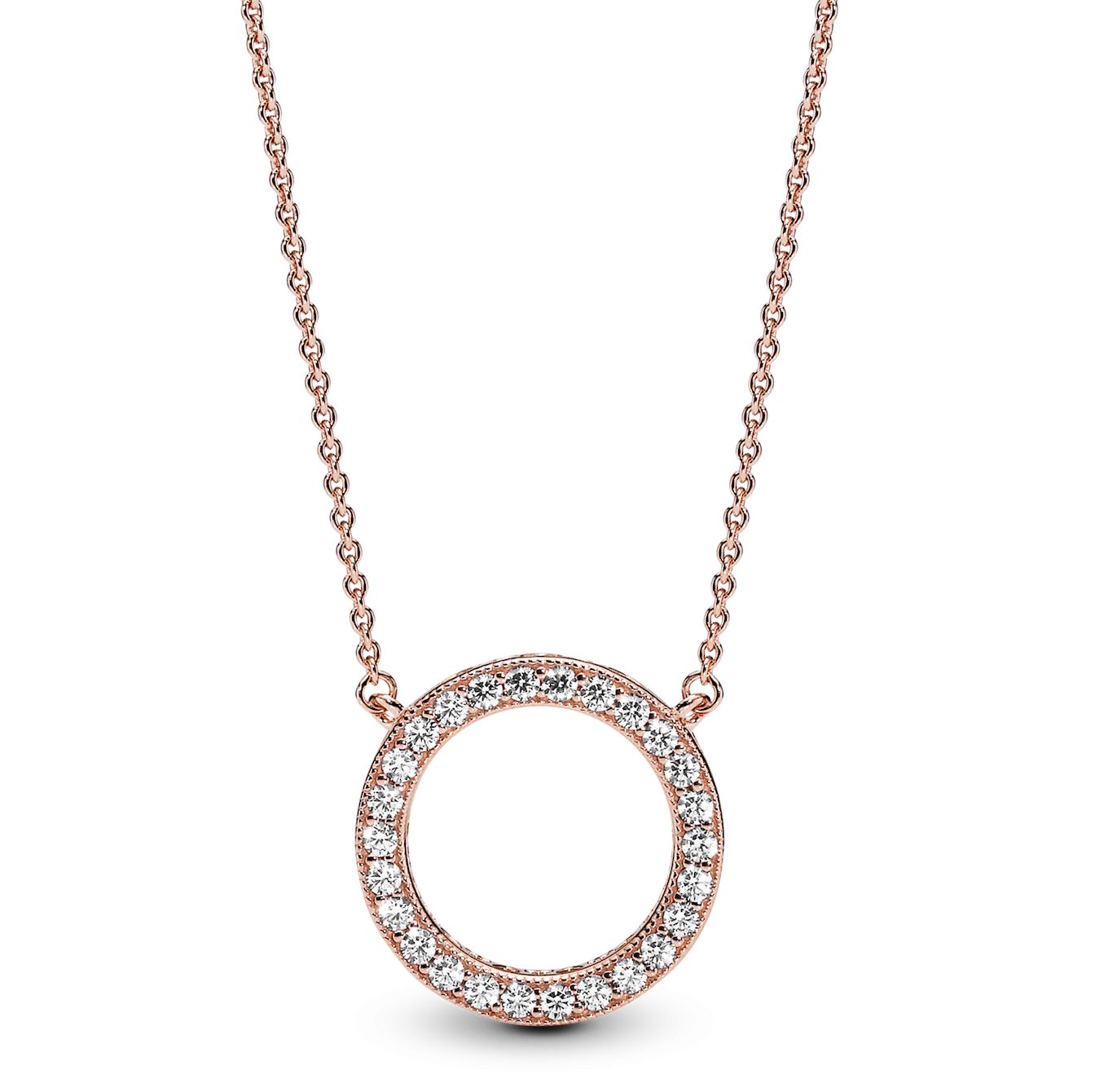 Circle of Sparkle Necklace - 580515CZ-45
