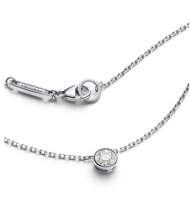 Era Bezel Sterling Silver Lab-Grown Diamond (0.25ct) Pendant-392876C01-45