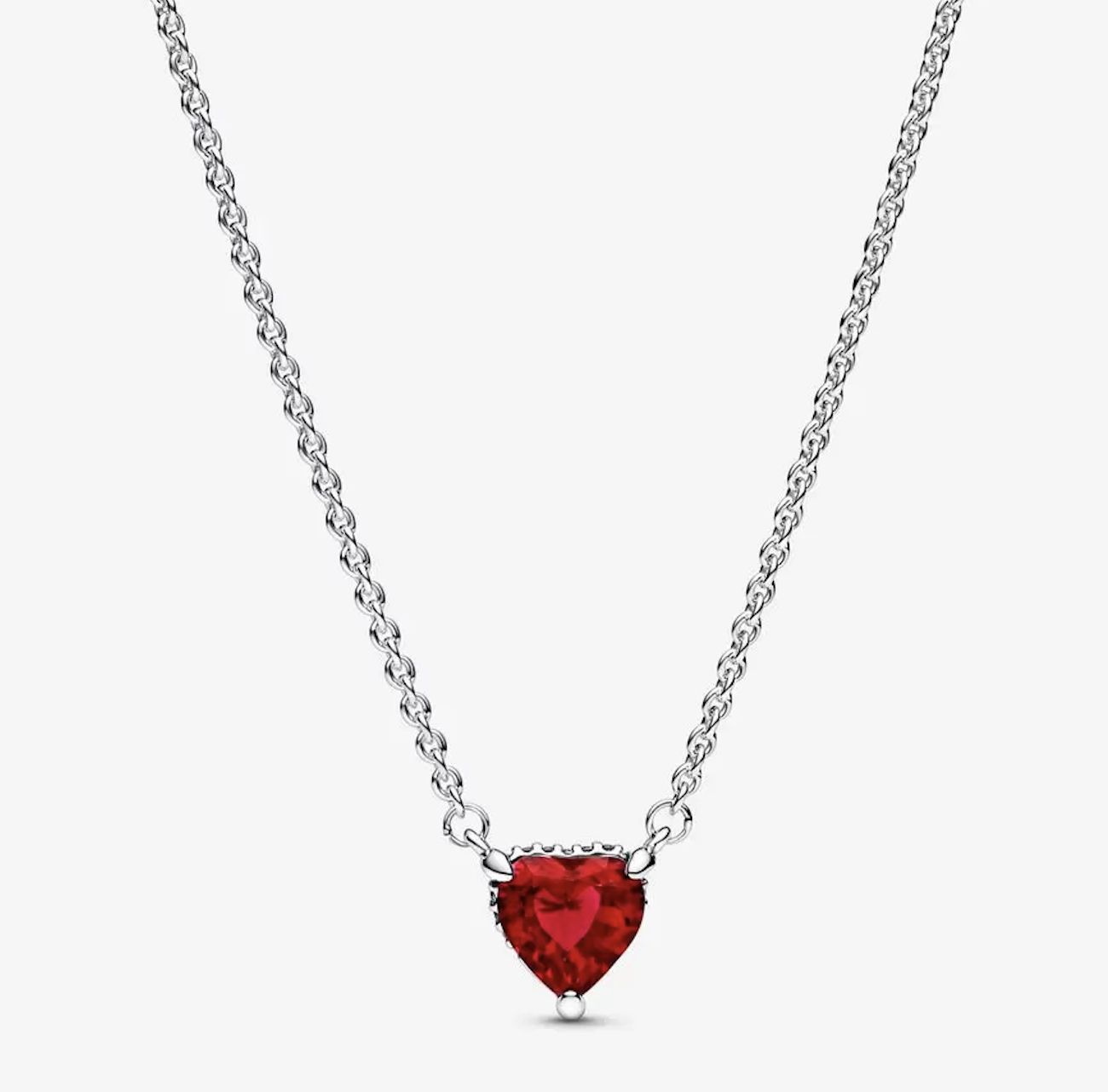 Sparkling Heart Halo Pendant - 392542C01-45
