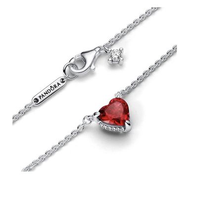 Sparkling Heart Halo Pendant-392542C01-45