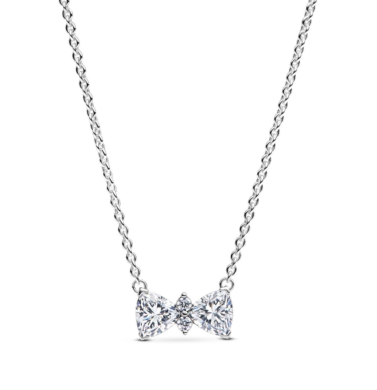 Sparkling Bow Necklace - 393509C01-45