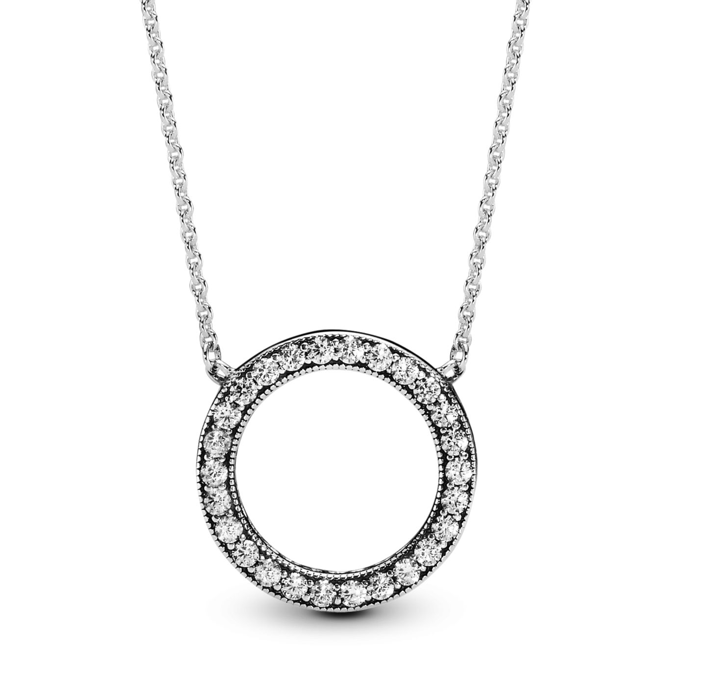 Circle of Sparkle Necklace - 590514CZ-45