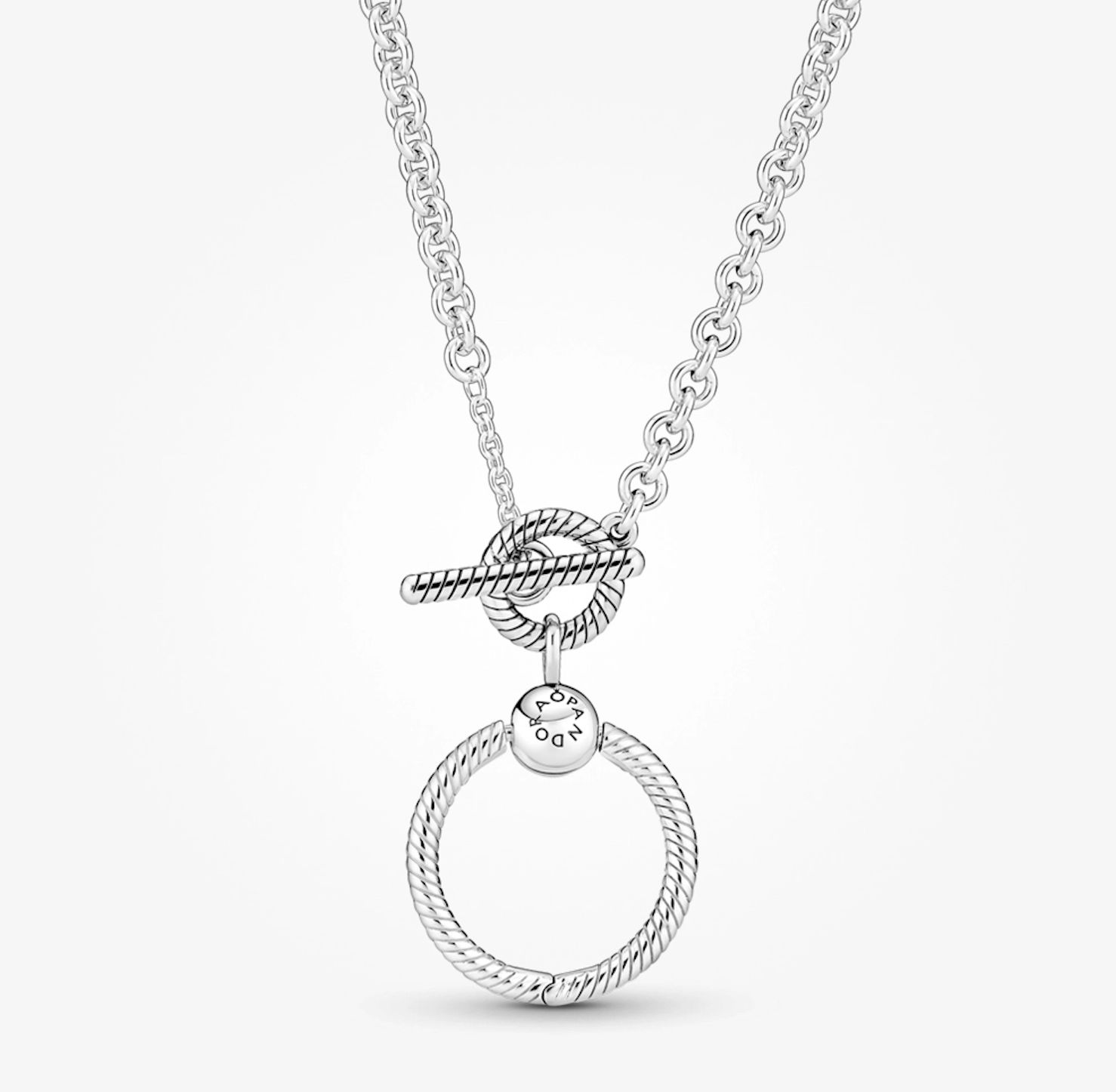 Pandora Moments O Pendant T-bar Necklace - 391157C00-50