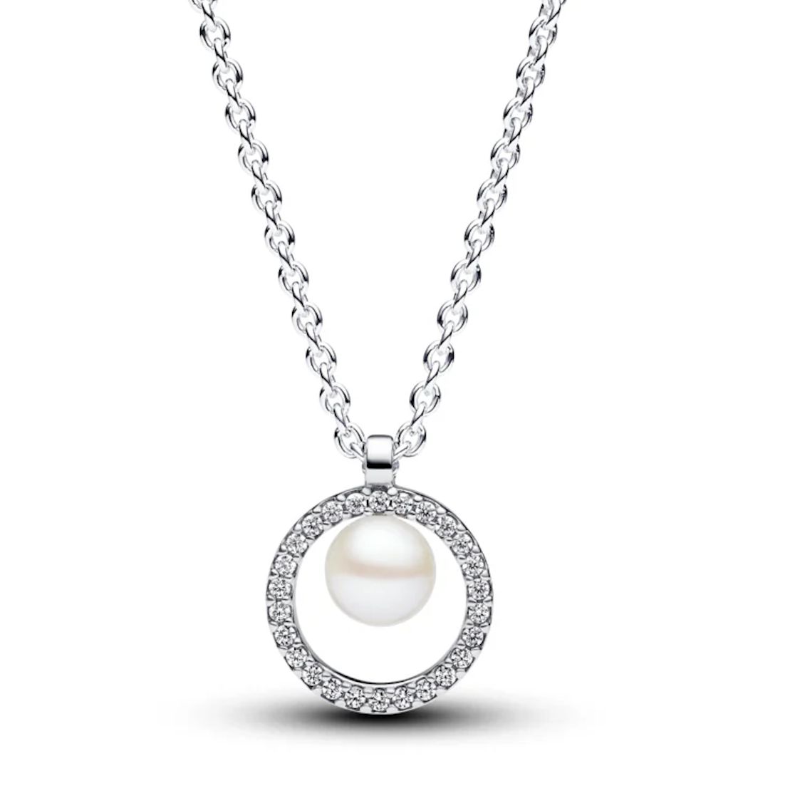 Freshwater Cultured Pearl &amp; Pavé Collier Necklace - 393165C01-45
