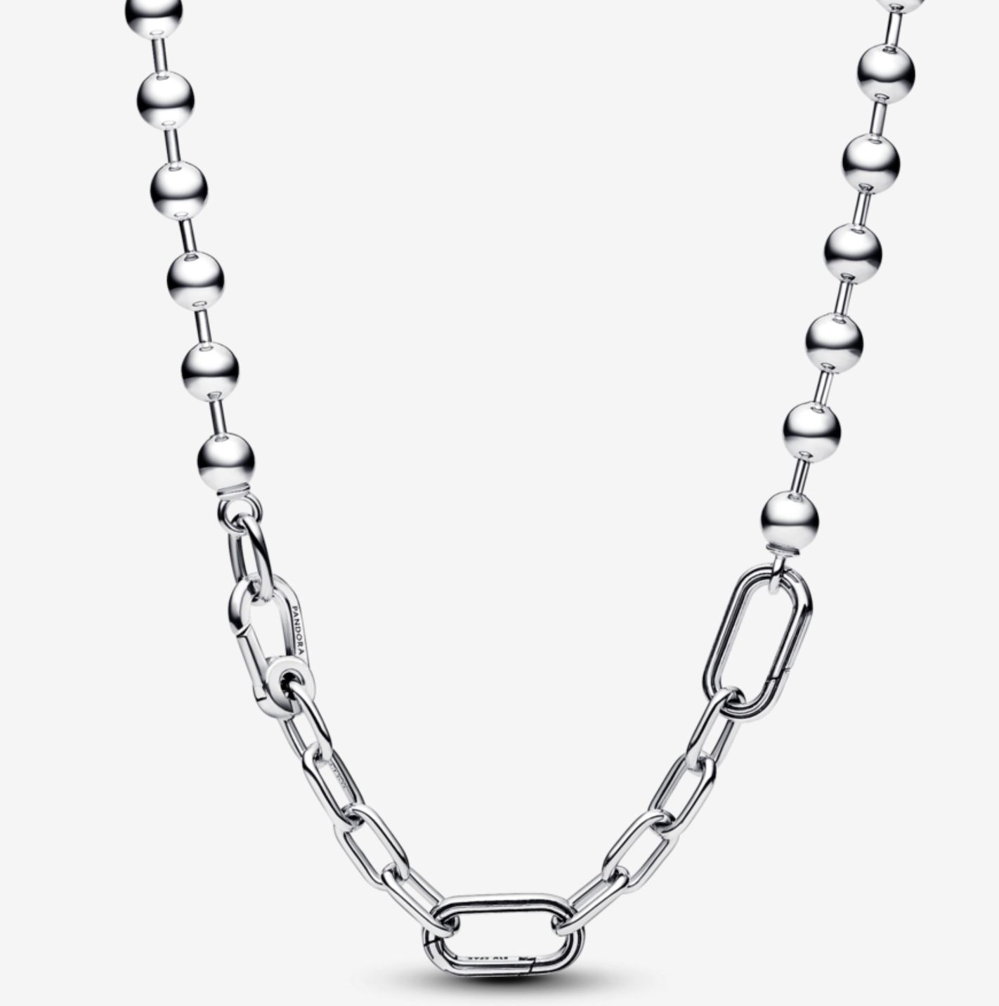 Pandora ME Metal Bead &amp; Link Chain Necklace - 392799C00-45