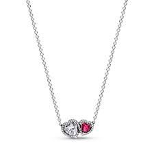 Halo Hearts Pendant Necklace - 393632C01-45