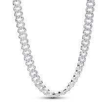 Pavé Cuban Chain Necklace - 393161C01-45