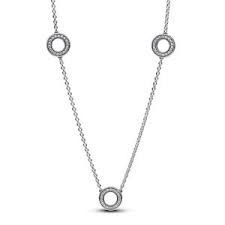 Pavé Circles Chain Necklace  - 393162C01-50