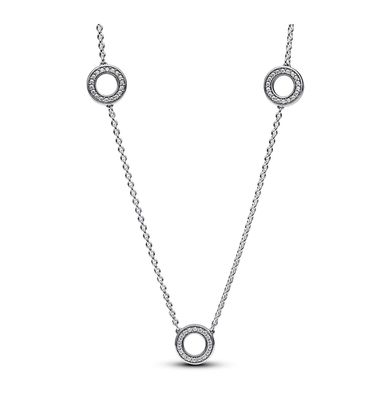 Pavé Circles Chain Necklace-393162C01-50