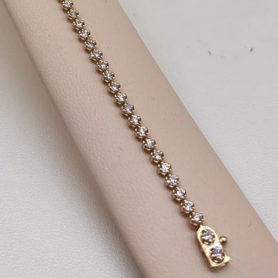 14KY 2.10ct Tennis Bracelet