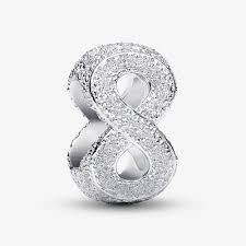 Textured Infinity Symbol Mini Charm
