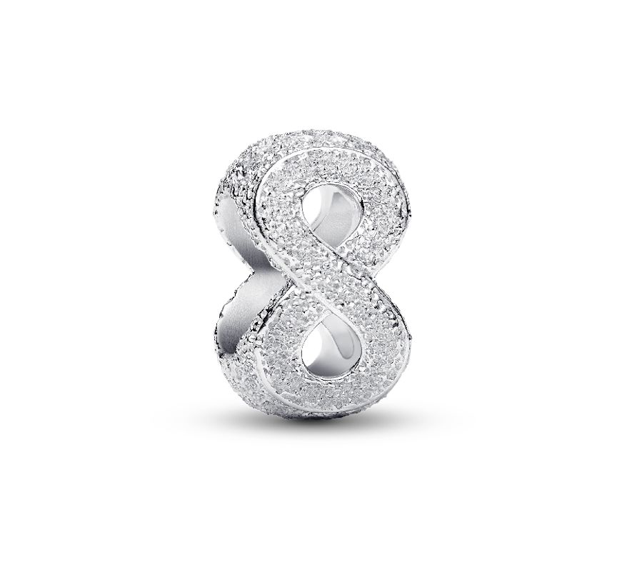 Textured Infinity Symbol Mini Charm-794523C00