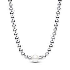 Freshwater Cultured Pearl &amp; Beads Collier Necklace - 393176C01-45