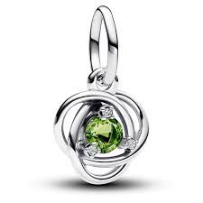 Spring Green Eternity Circle Dangle Charm - 793125C08