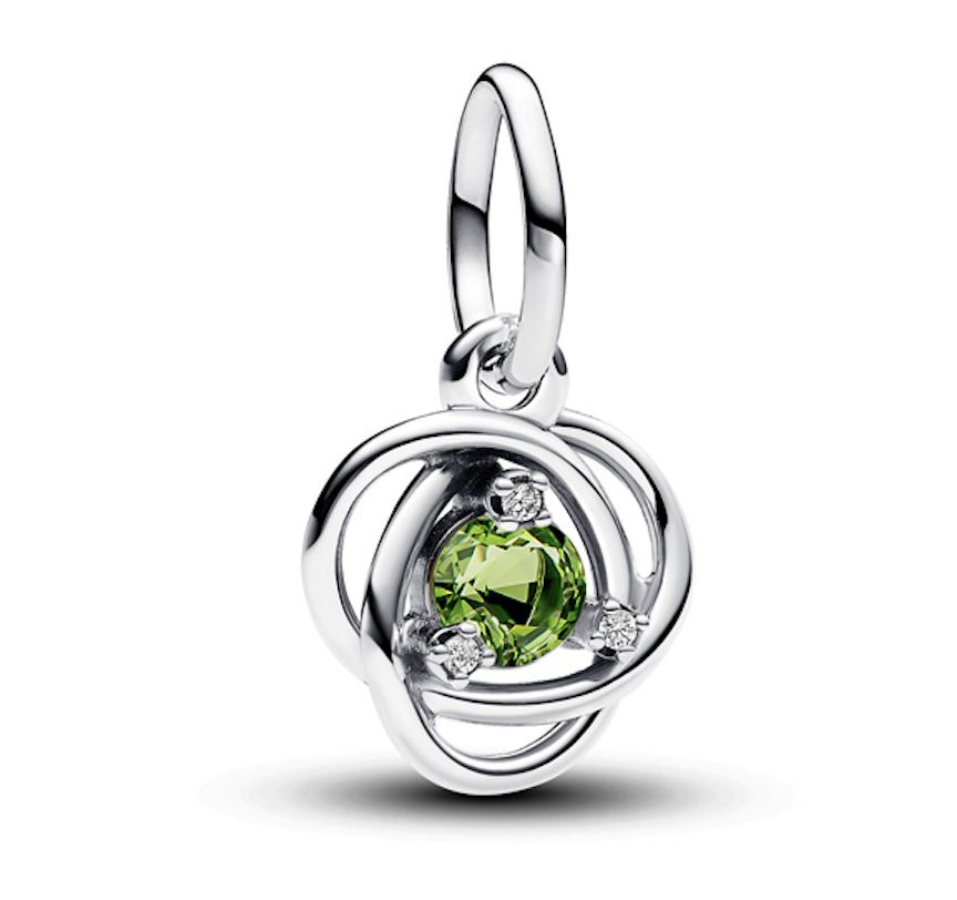 Spring Green Eternity Circle Dangle Charm-793125C08
