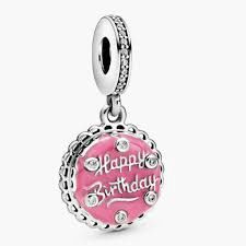 Pink Birthday Cake Dangle Charm - 798888C01