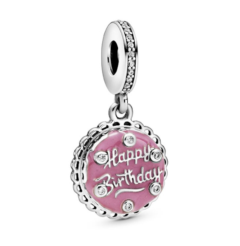 Pink Birthday Cake Dangle Charm - 798888C01