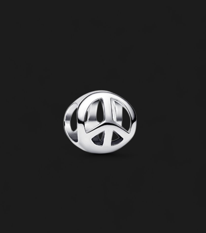 "Peace" Symbol Mini Charm