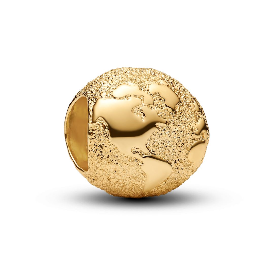 Textured Globe Mini Charm-764529C00