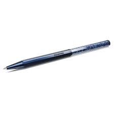 Crystalline ballpoint pen Blue, Blue lacquered, Chrome plated-5669933