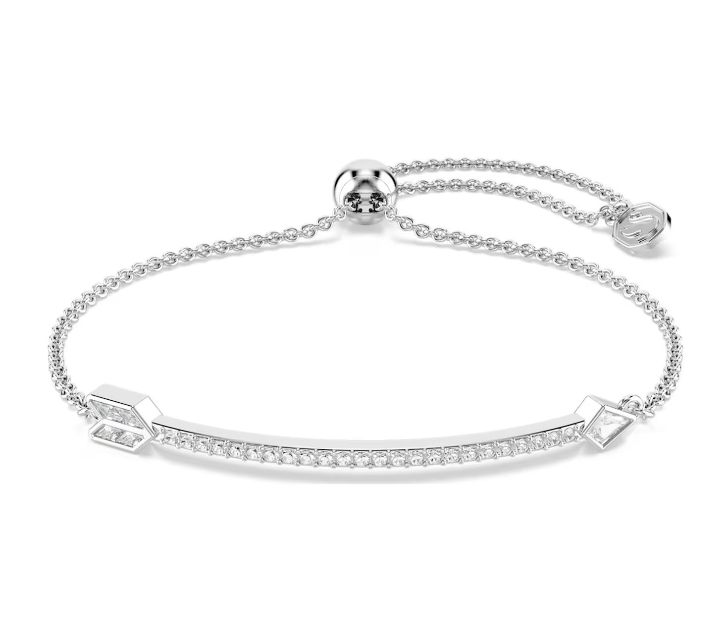 Idyllia Bracelet, Mixed Cuts, Arrow, White-5741523