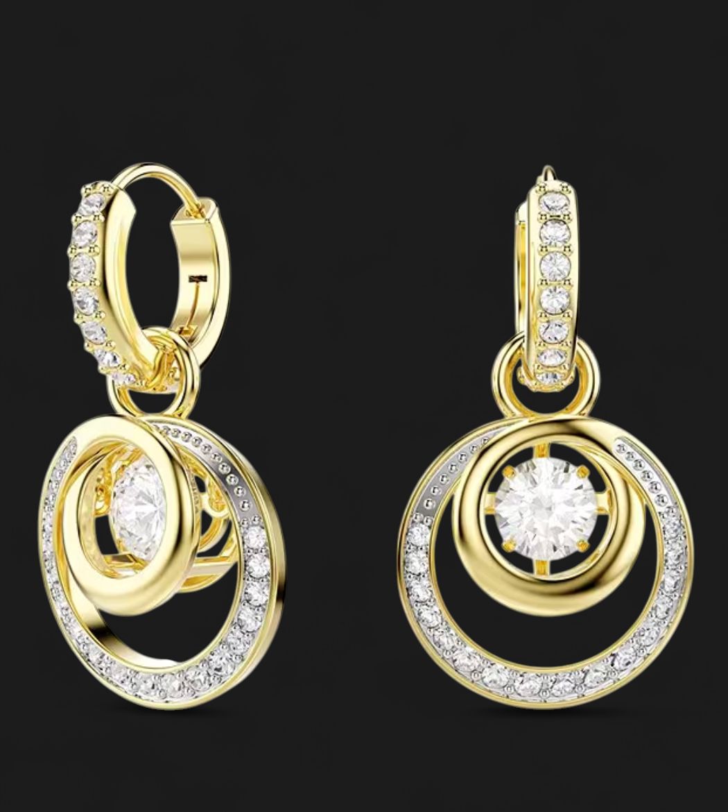 Hyperbola Drop Earrings-Swarovski