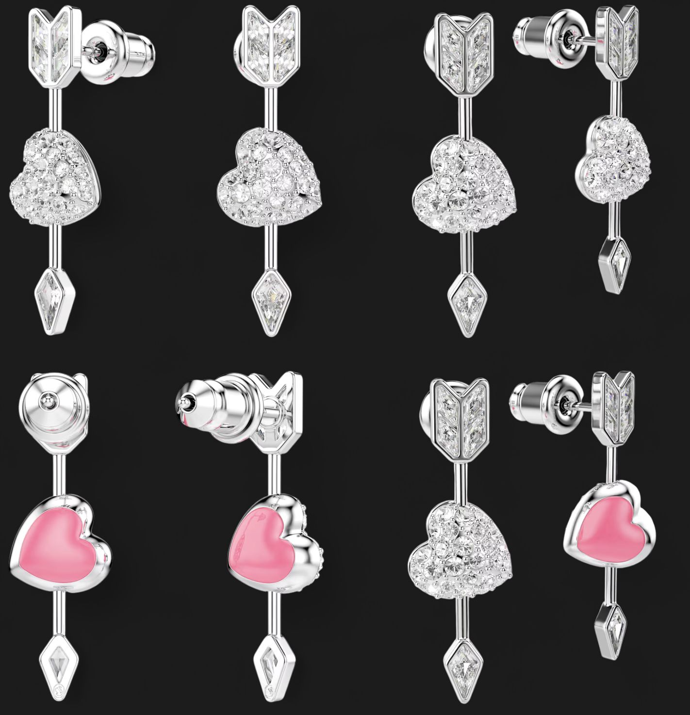 Idyllia Drop Earrings-White
