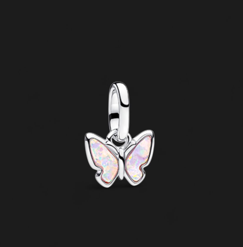 Pandora Pink Butterfly Mini Dangle Charm 793825C01