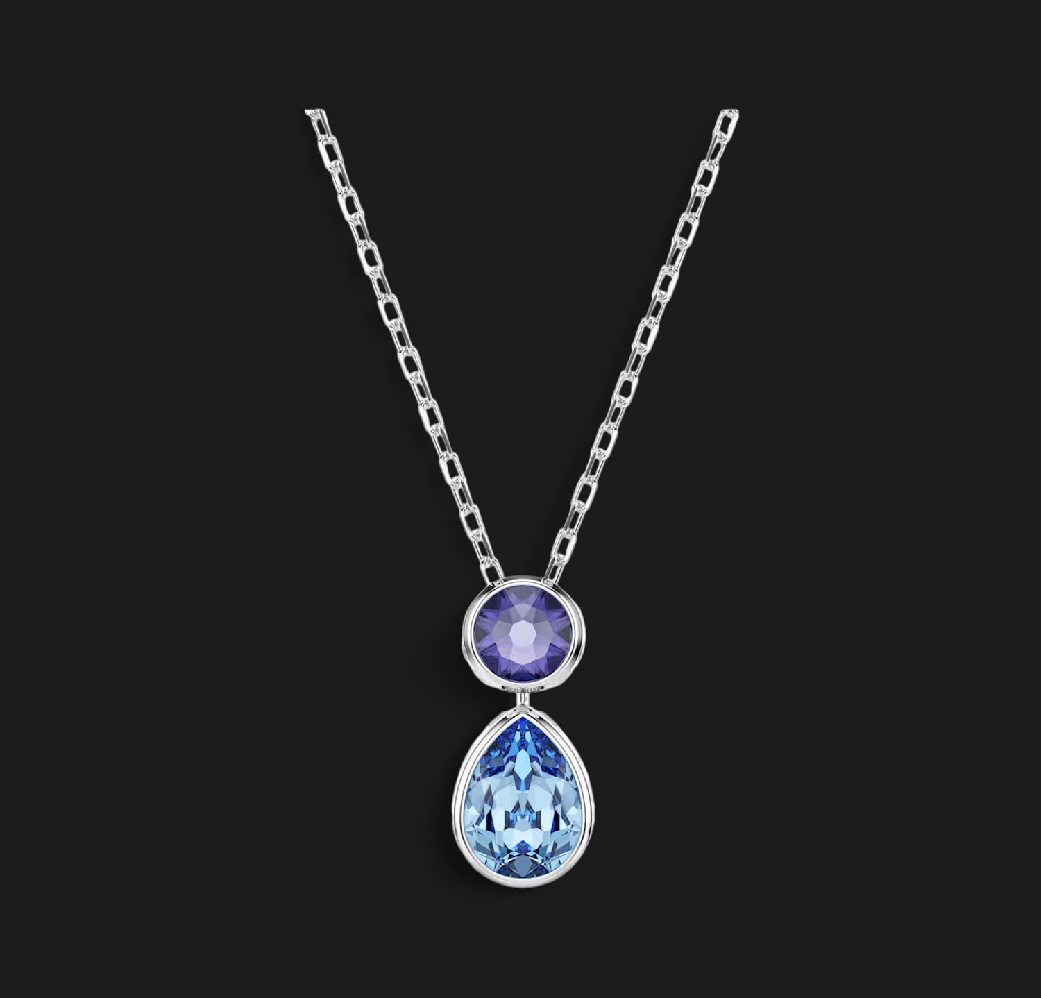 Chroma Pendant, Mixed Cuts, Multicolored- 5738473