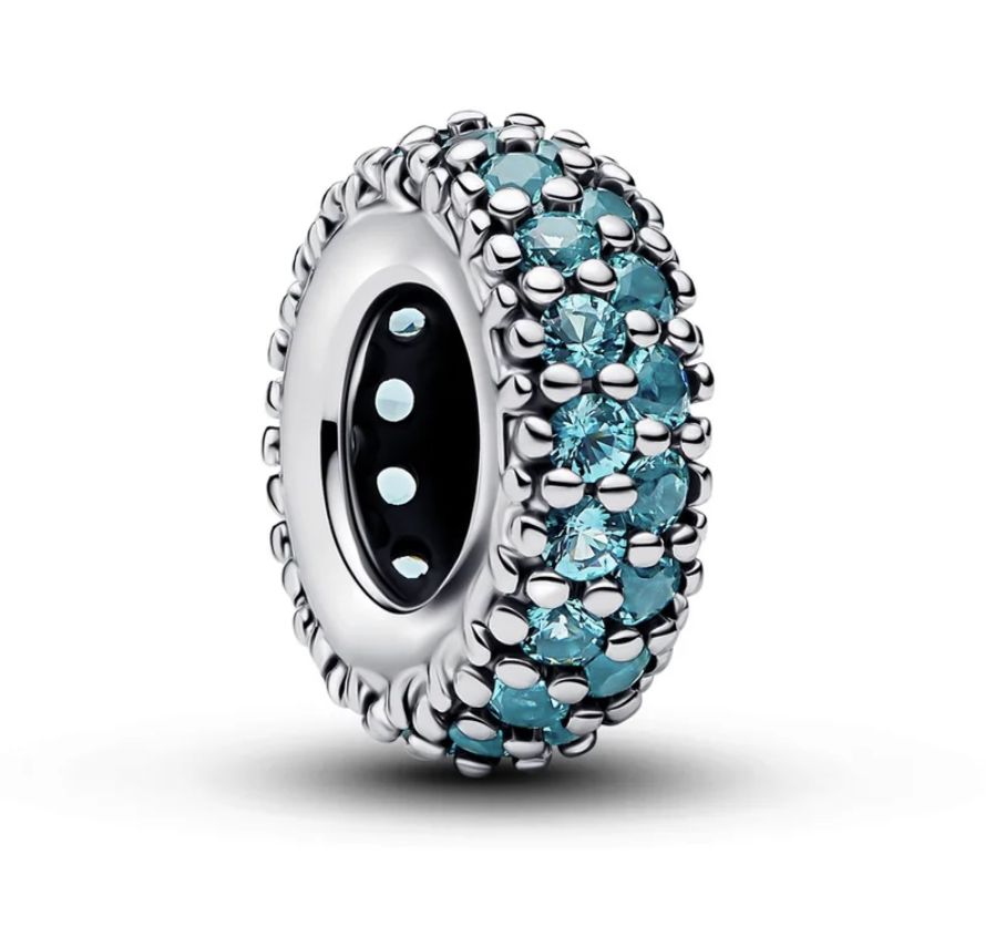 Ice Blue Stone Spacer Charm-791359C01