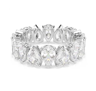 Matrix Vittore Ring, Pear Cut, White, Silver-5572825