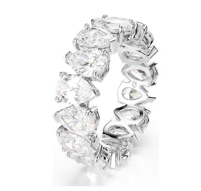 Matrix Vittore Ring, Pear Cut, White, Silver-5572825