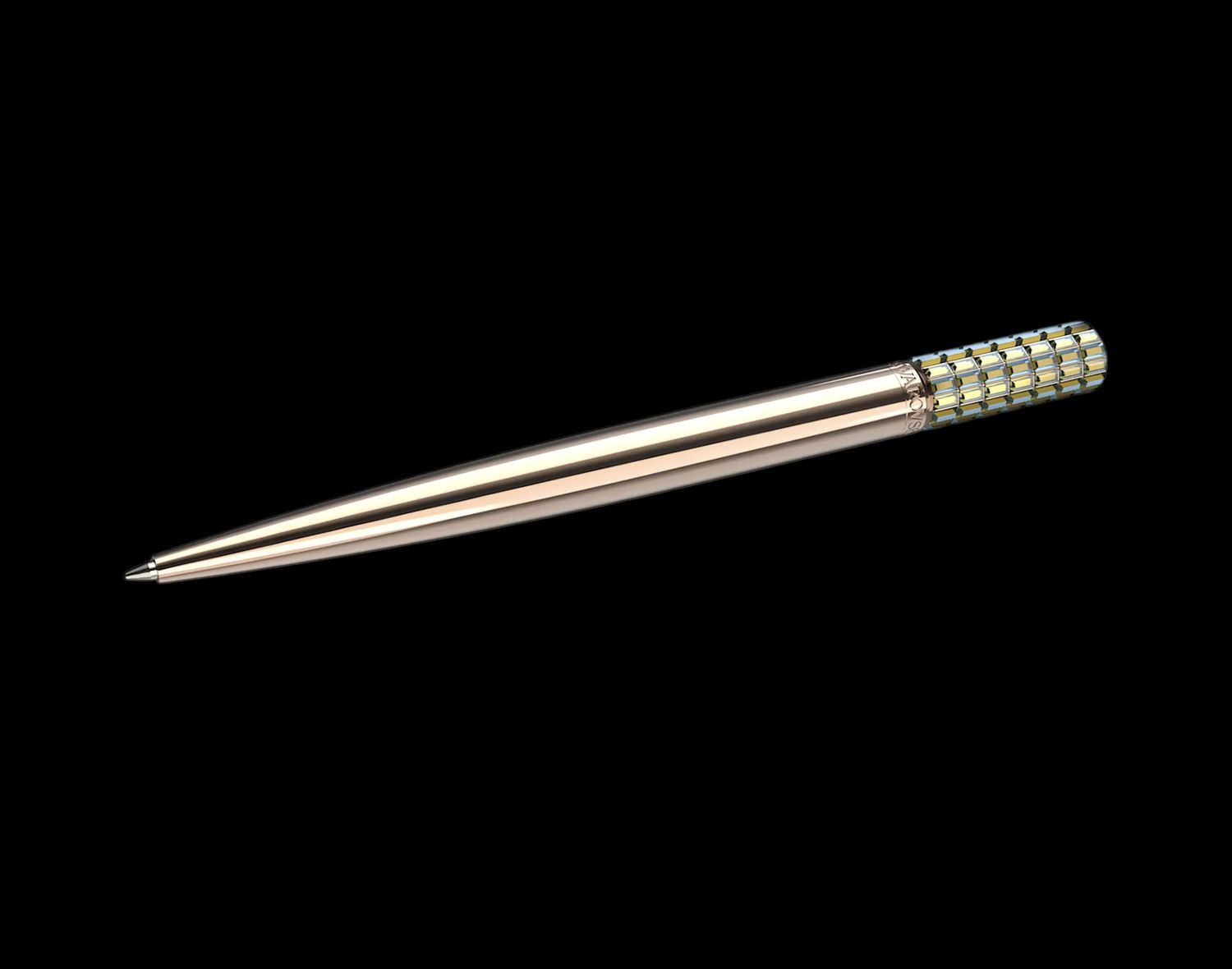 Swarovski Ballpoint Pen, Yellow, Rose Gold-Tone Plated-5637771