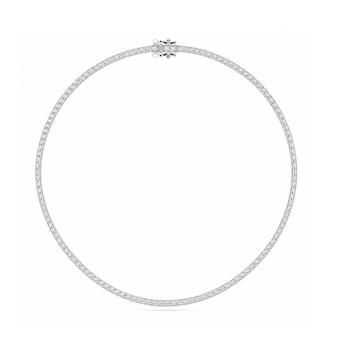 14KW Lab Diamond Tennis Necklace (7.81tdw), Size: 8.00CT.2/WG