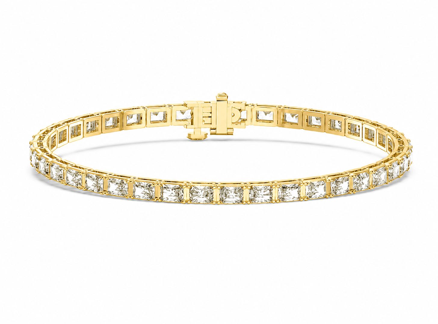 14KY Lab Diamond Tennis Bracelet (5.62tdw), Size: 5.00CT/YG