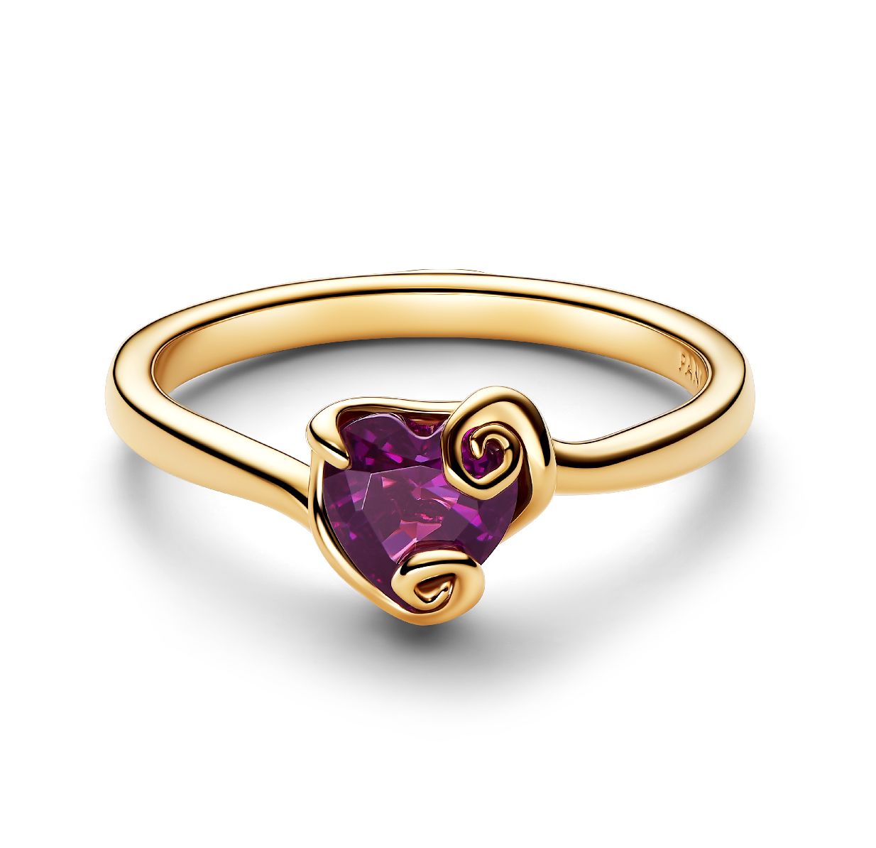 Disney The Nightmare Before Christmas Sally Purple Heart Ring-164734C01, Size: 56mm