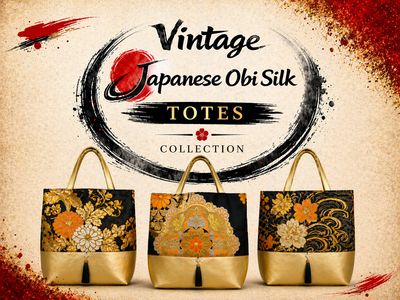 Japanese Obi Silk Bags