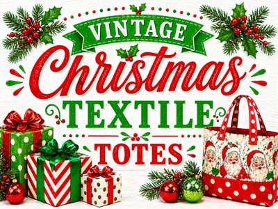Vintage Christmas Totes