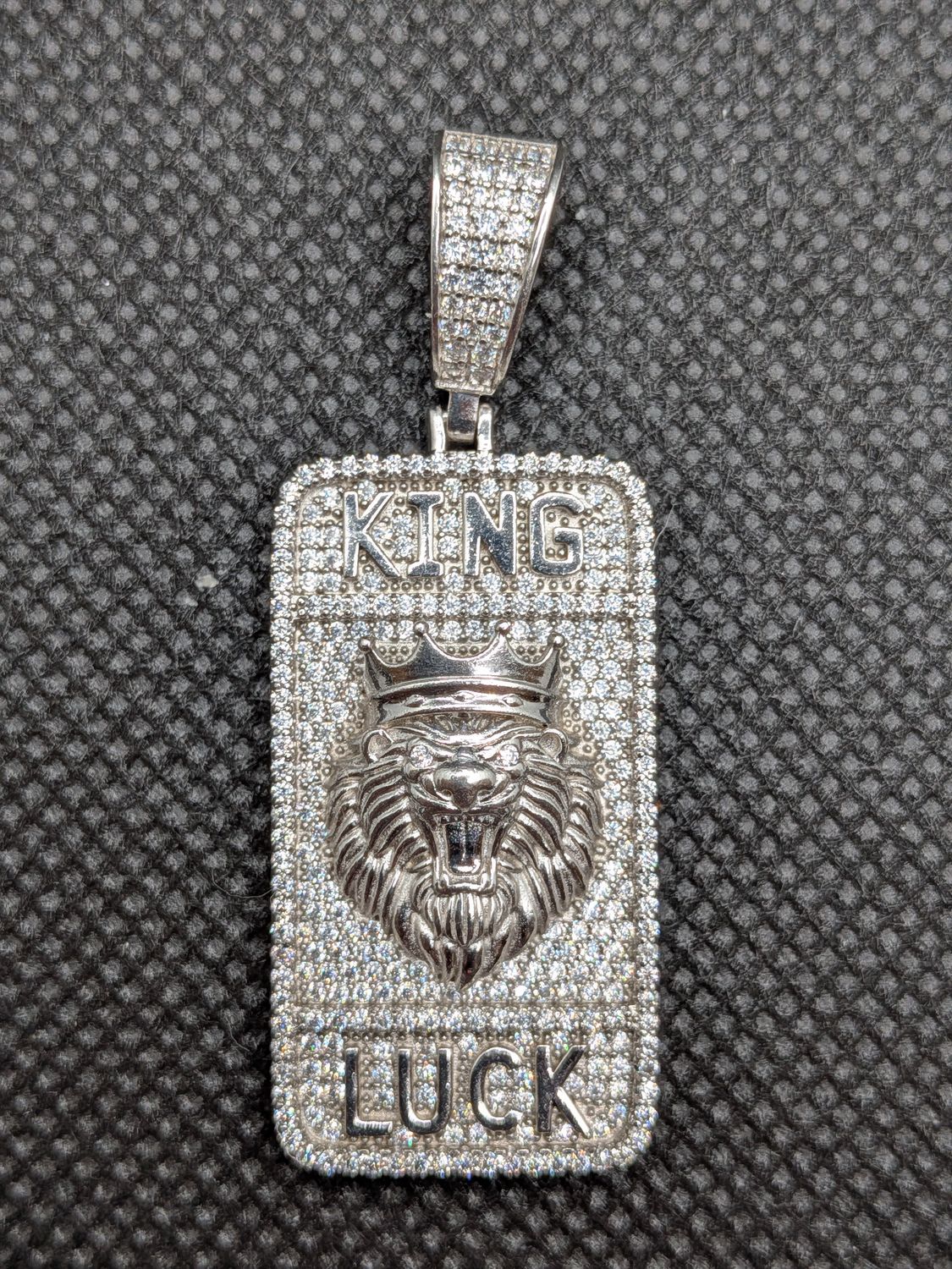 Moissanite Lion's Head King Luck Pendant