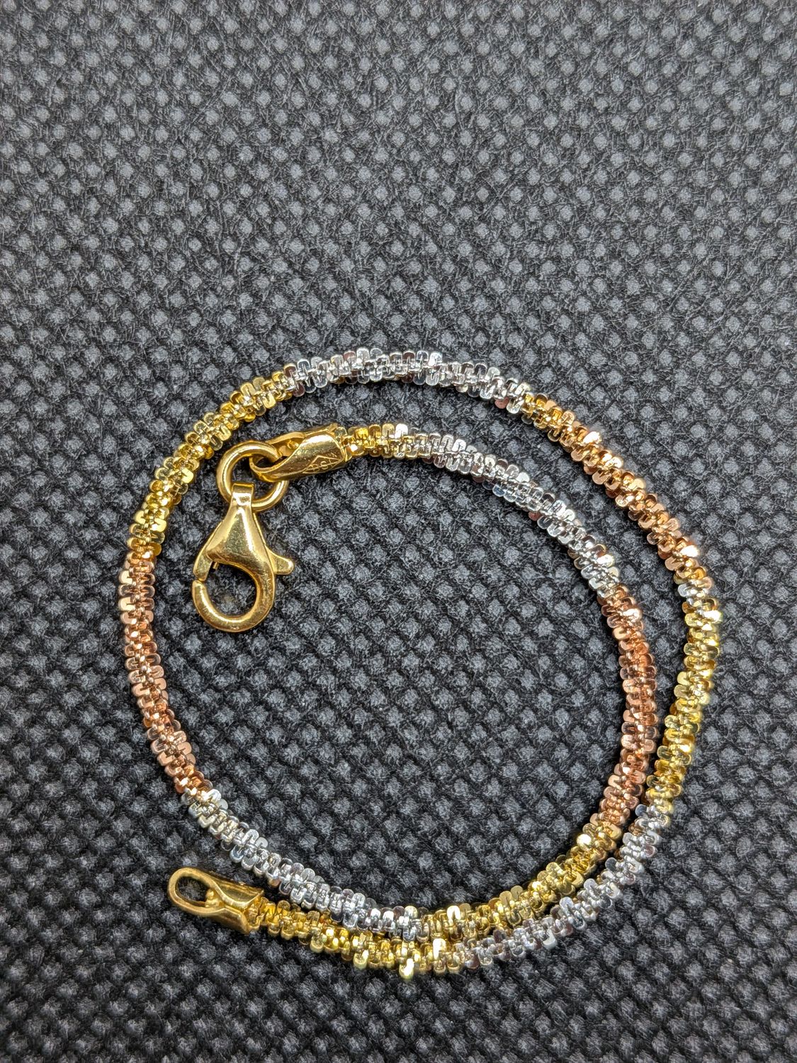 Tri-Colored Twisted Rock Bracelet